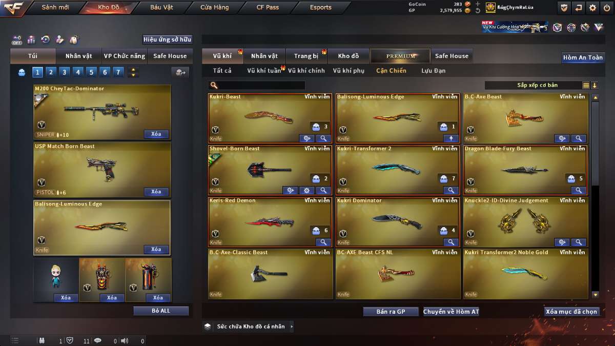 shop acc cf uy tin gia re